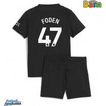 Manchester City Phil Foden #47 Bortedraktsett Barn 2025-26 Kortermet (+ Korte bukser)